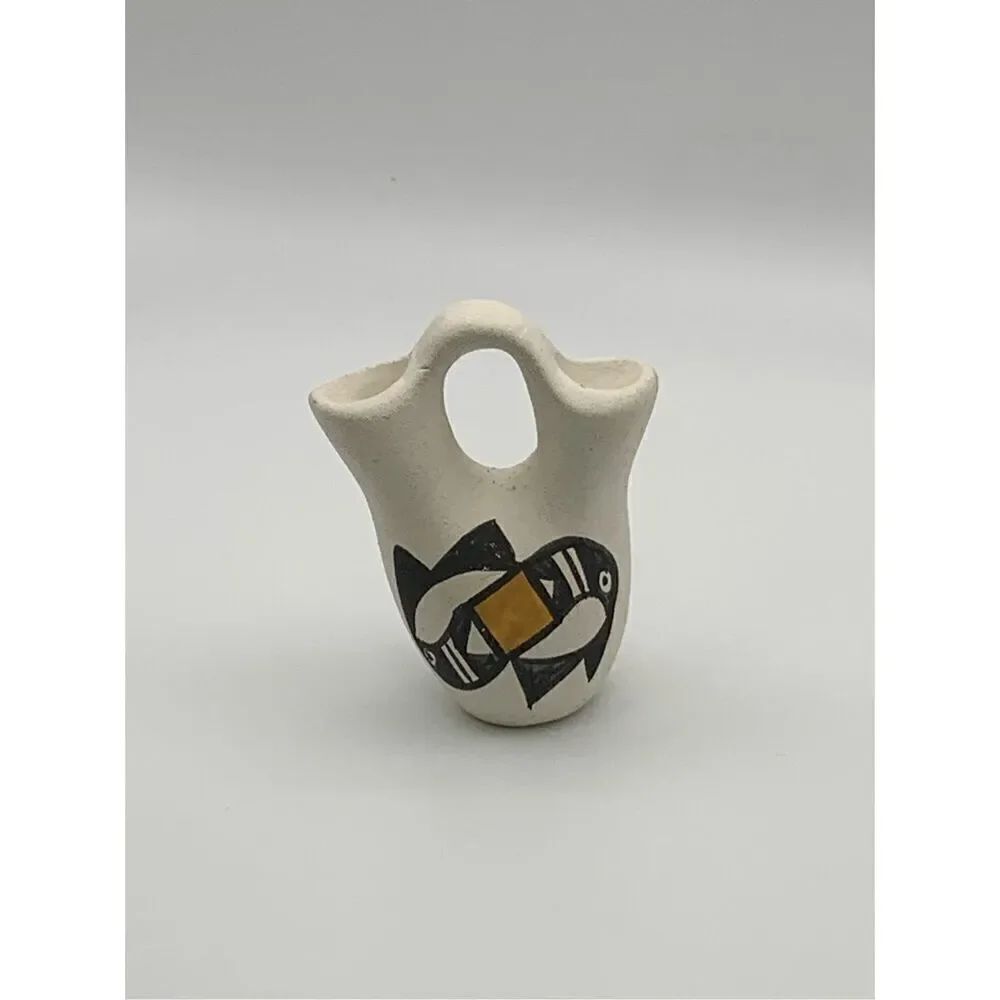 Mini Vintage Pueblo Native American Polychrome Wedding Vase